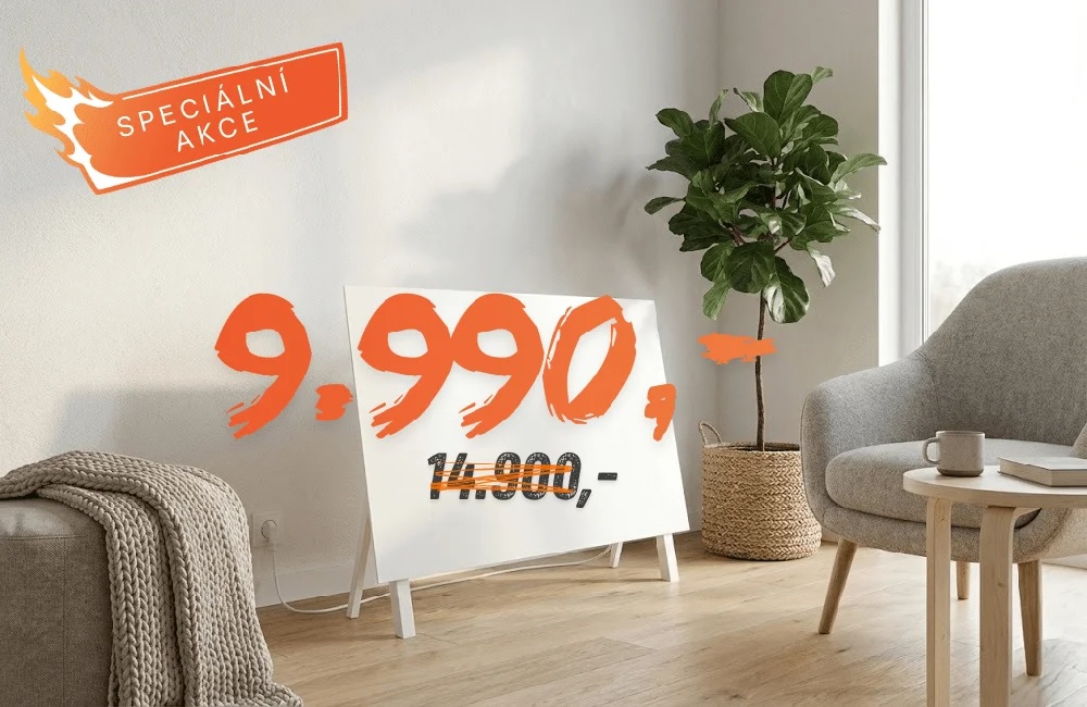 Akce volně stojící infrapanel